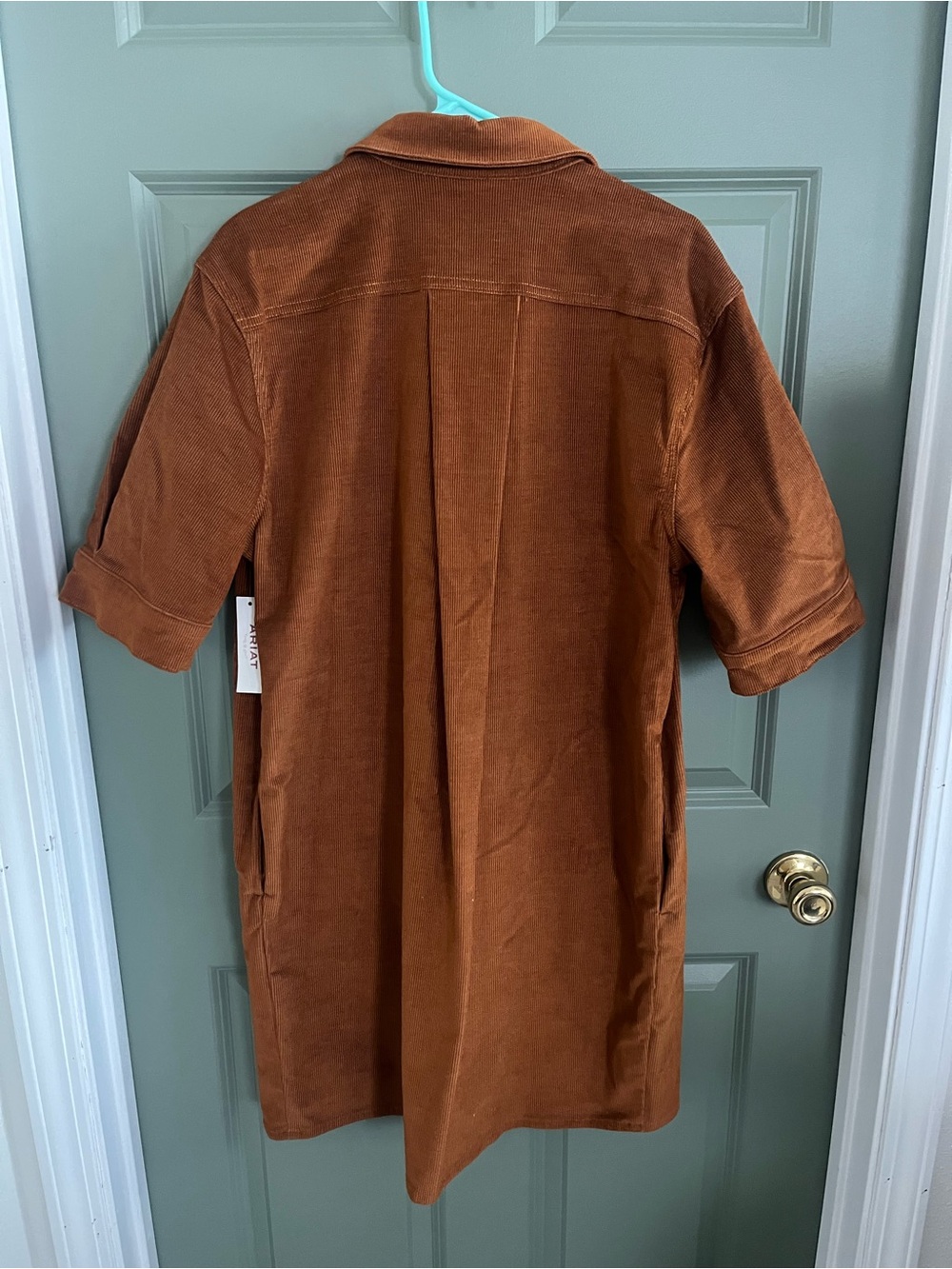 Ariat Rust Button-Front Mini Dress - Picture 4 of 7